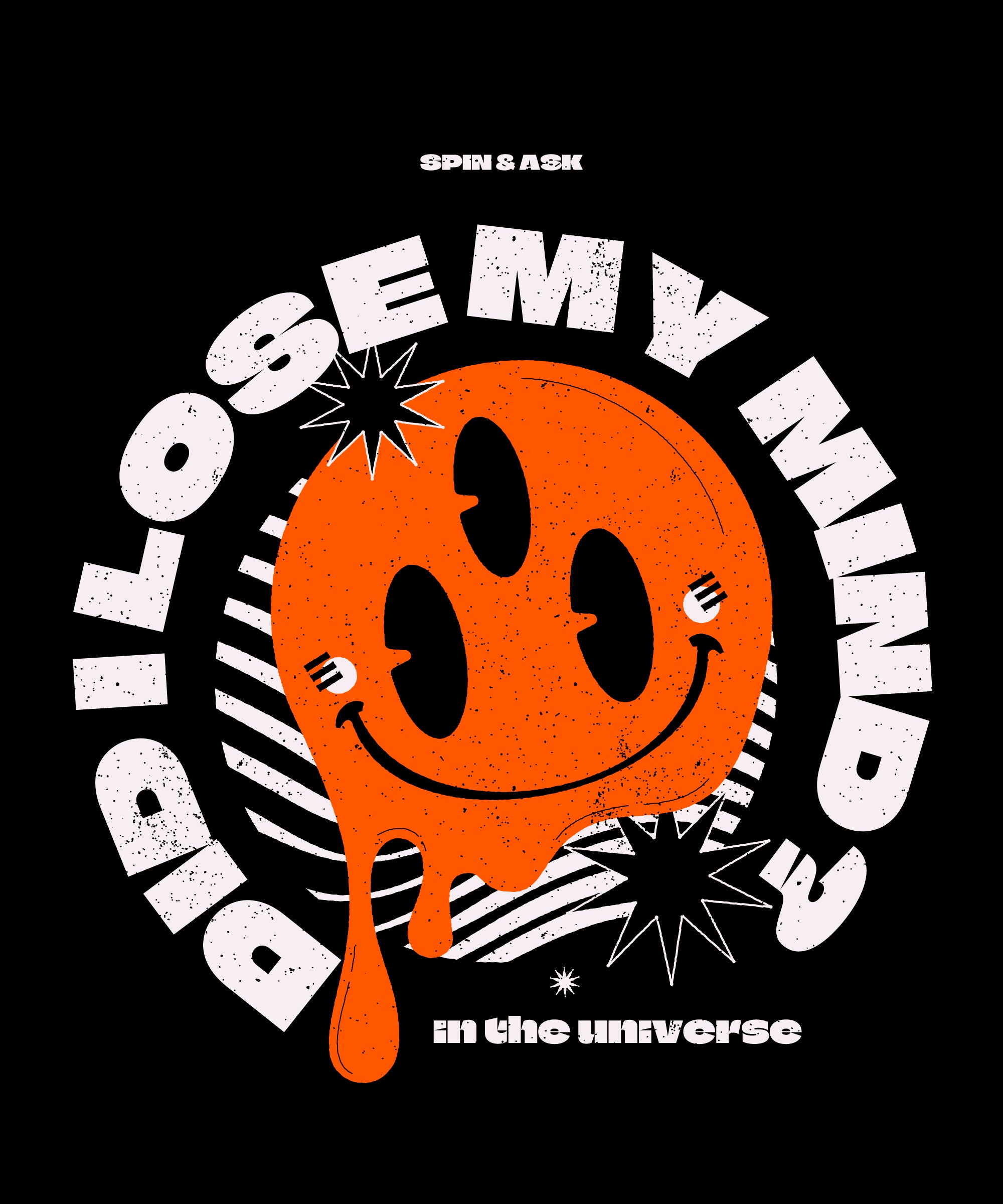 Did I Lose My Mind? – Retro Universe Oversize Drip Tee - ThreadStyle