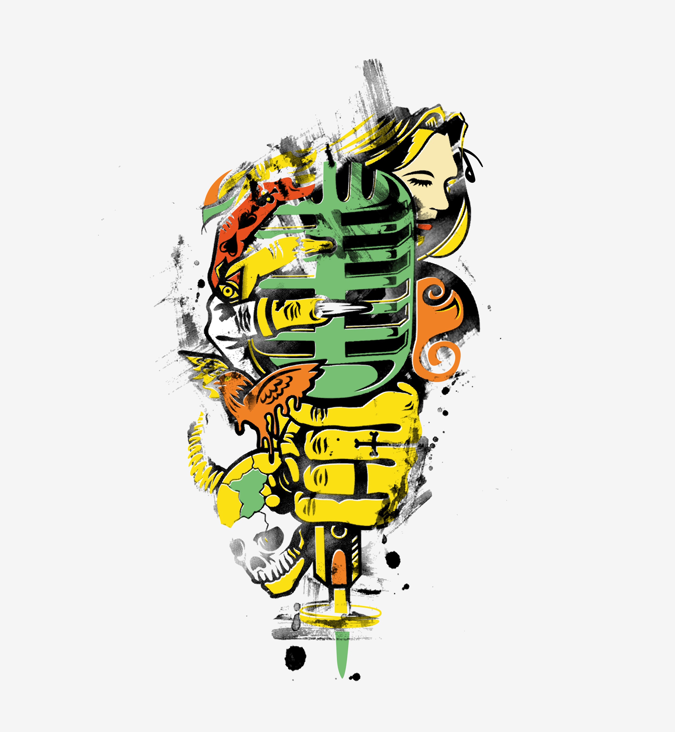 🔥 “INKED TRIBUTE” Oversized Street Graphic Tee - ThreadStyle