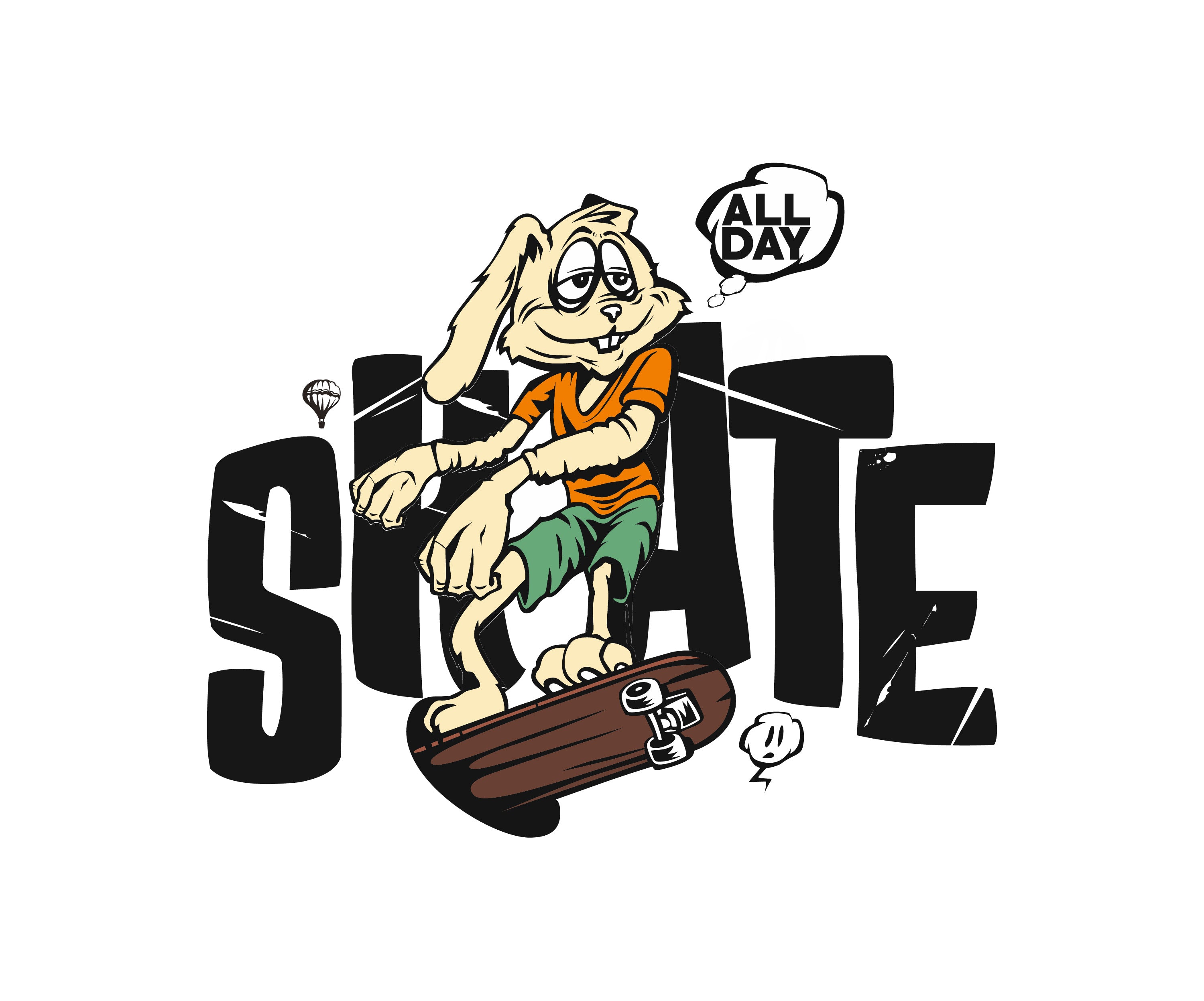 🛹 “SKATE ALL DAY BUNNY” - ThreadStyle