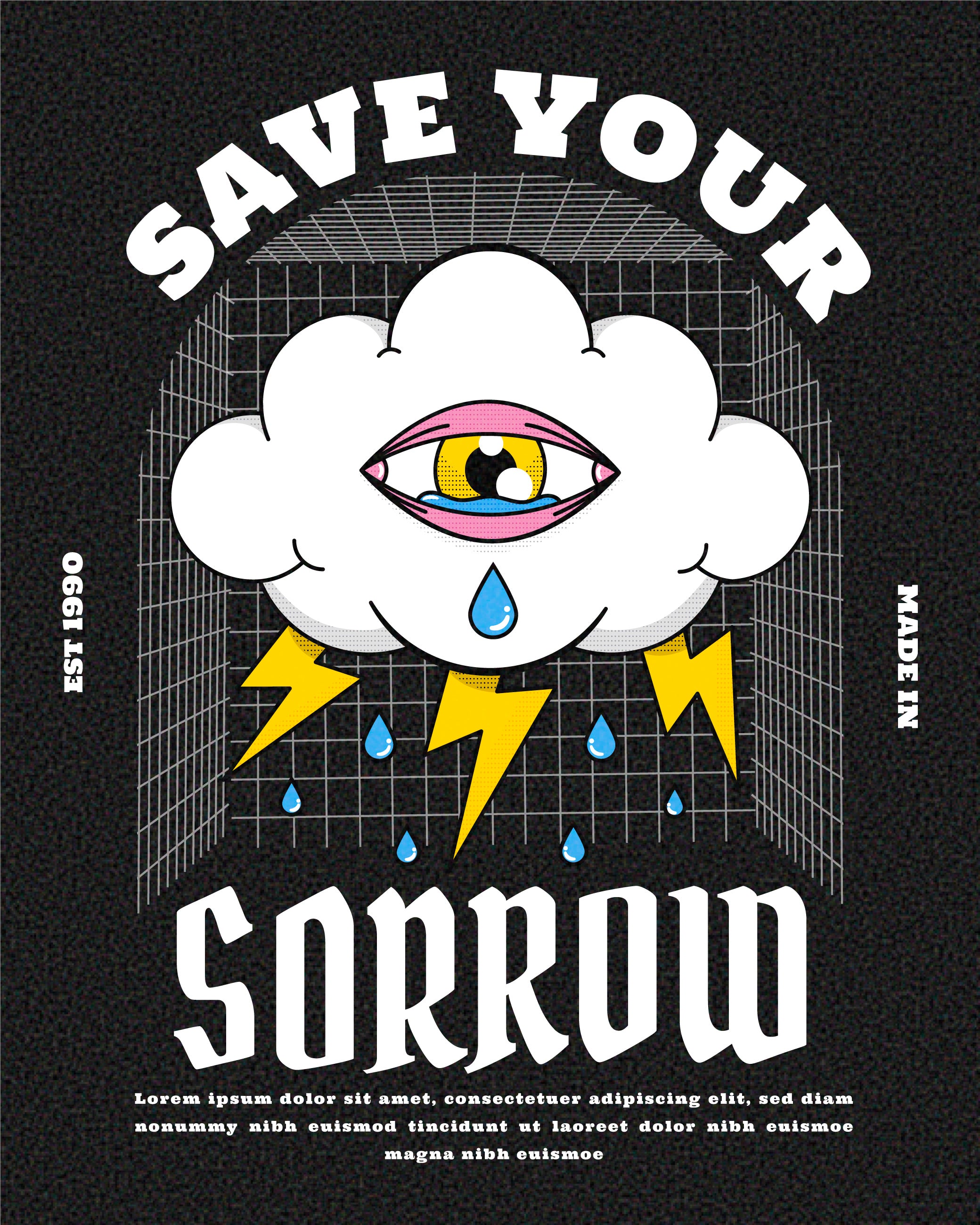 Save Your Sorrow – Oversized Statement Tee - ThreadStyle
