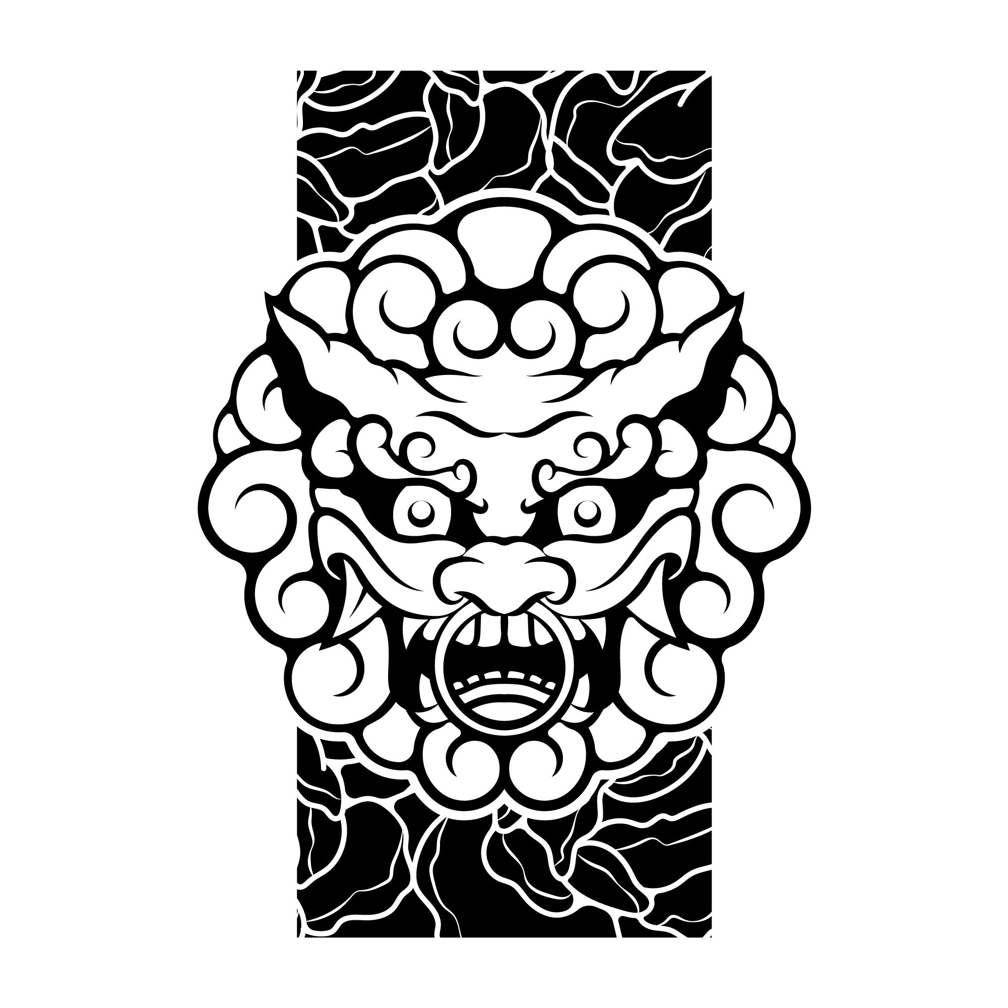 FIERCE GUARDIAN MASK – Graphic Oversized T-Shirt - ThreadStyle