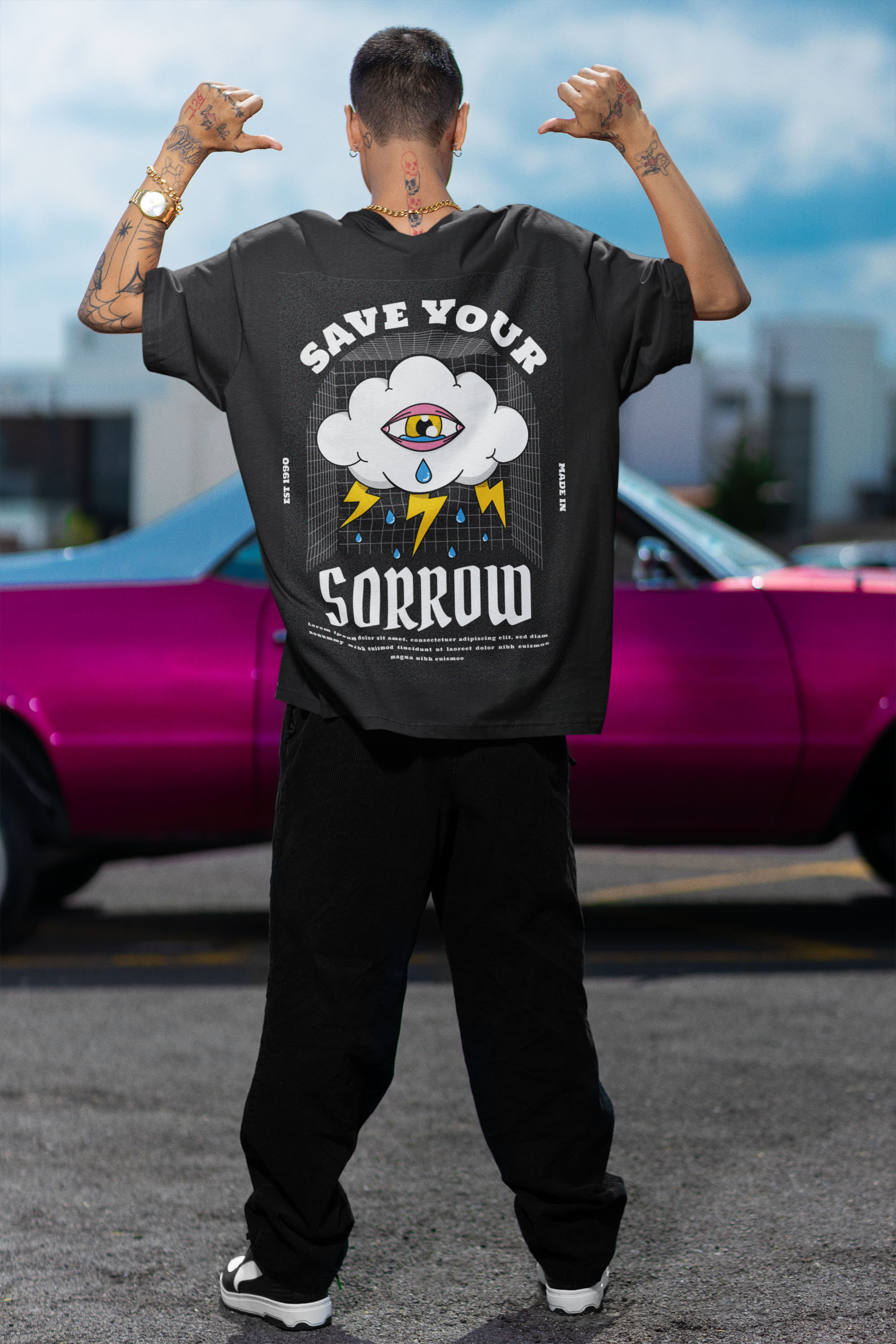 Save Your Sorrow – Oversized Statement Tee - ThreadStyle