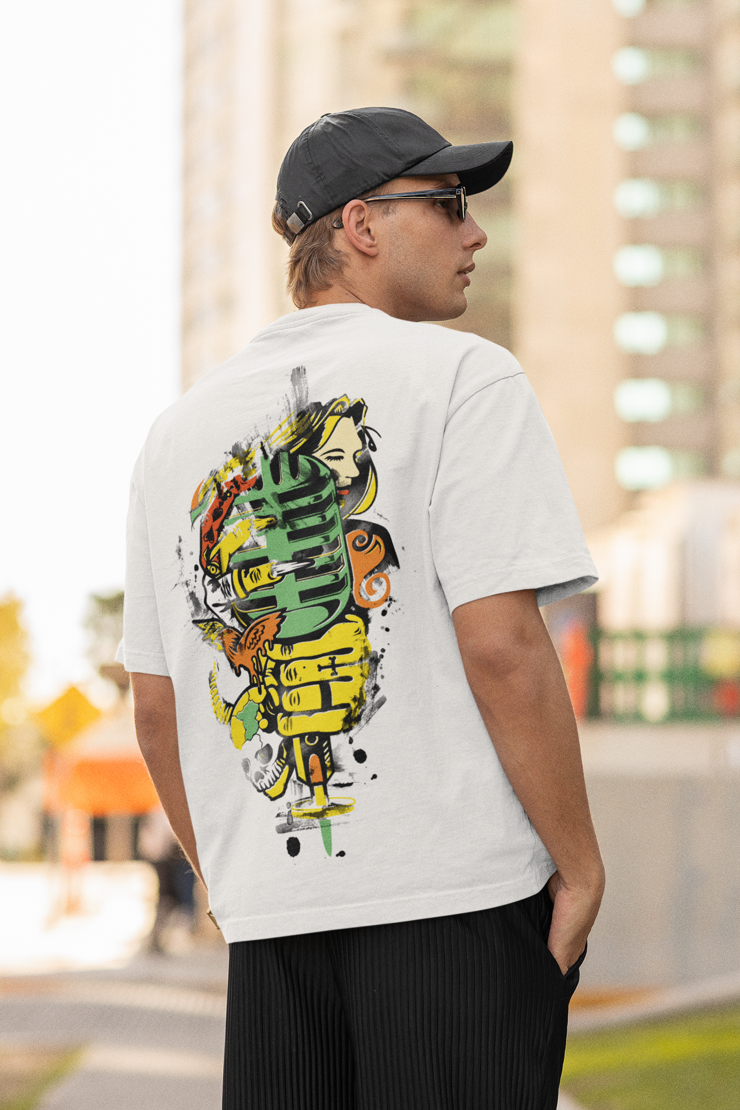 🔥 “INKED TRIBUTE” Oversized Street Graphic Tee - ThreadStyle