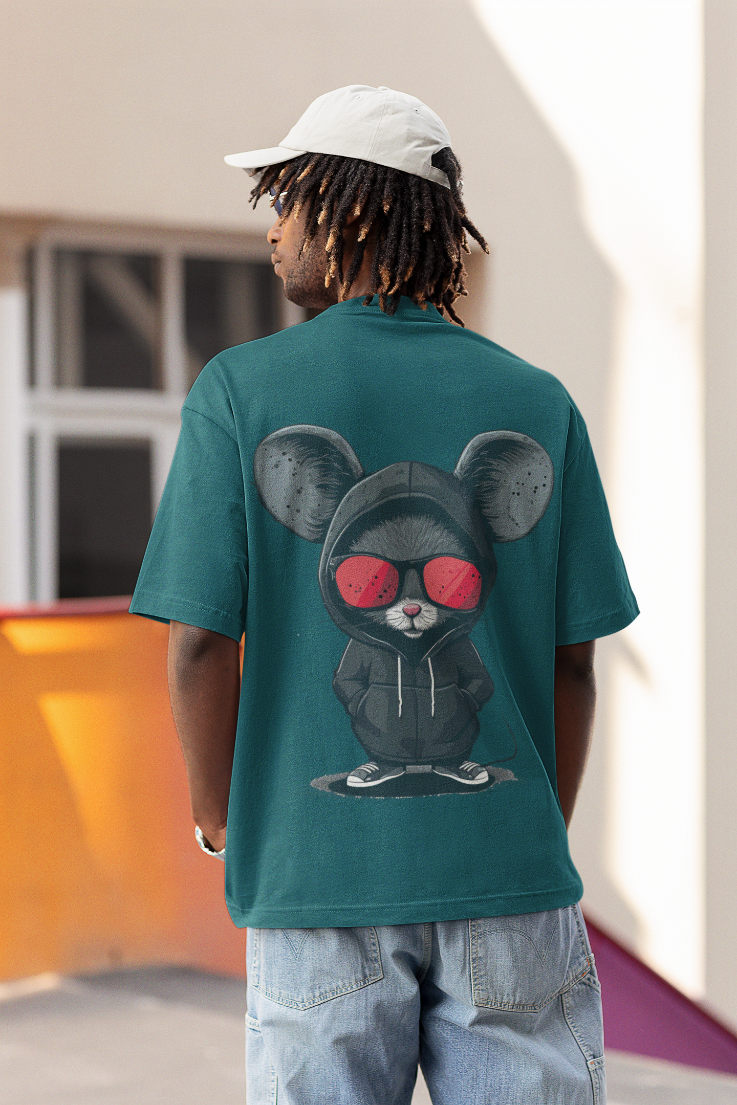 🧀 COOL MOUSE IN HOODIE – STREETWISE ATTITUDE TEE - ThreadStyle