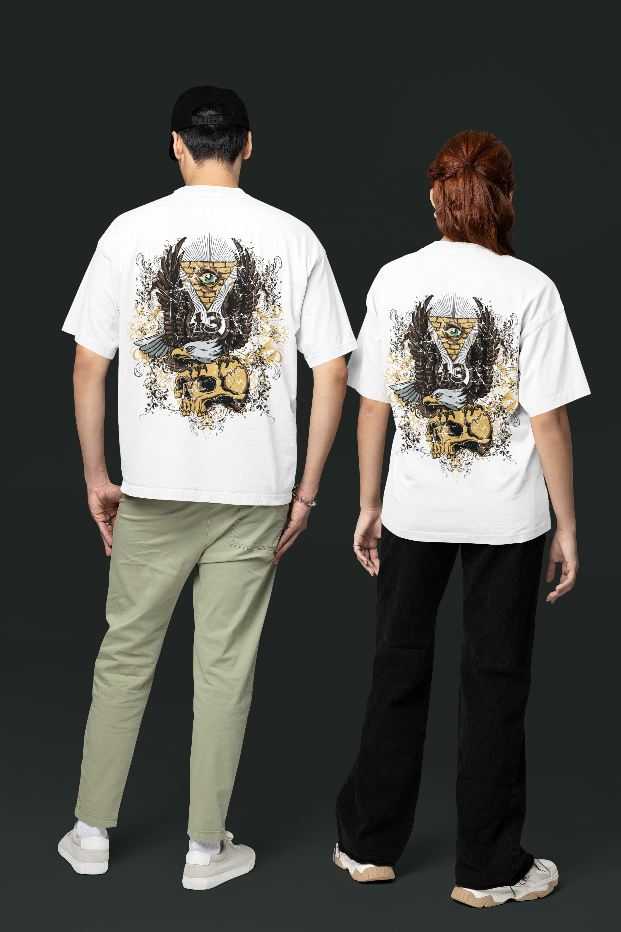 🔥 All-Seeing Eye Eagle Skull T-Shirt 🔥