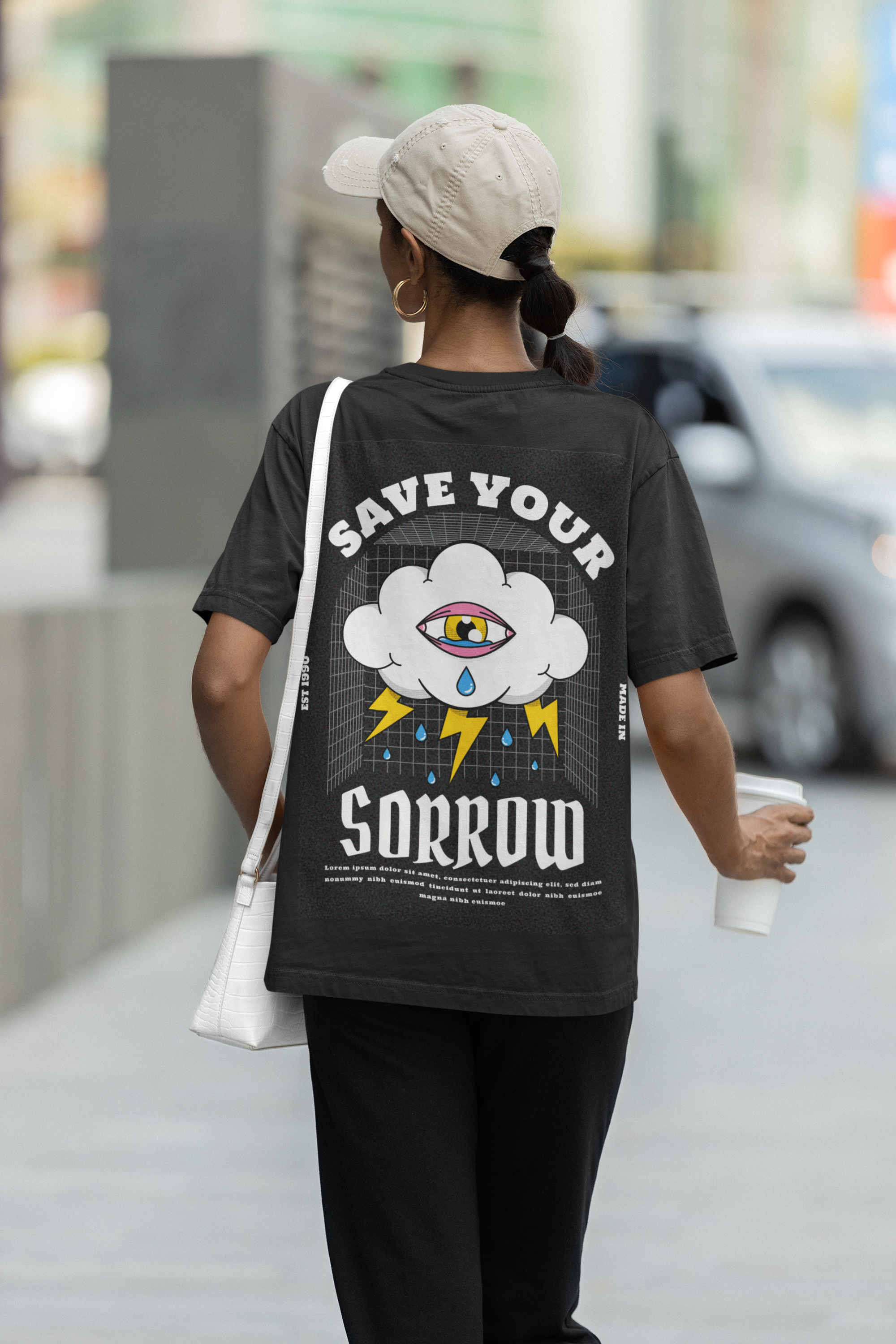 Save Your Sorrow – Oversized Statement Tee - ThreadStyle