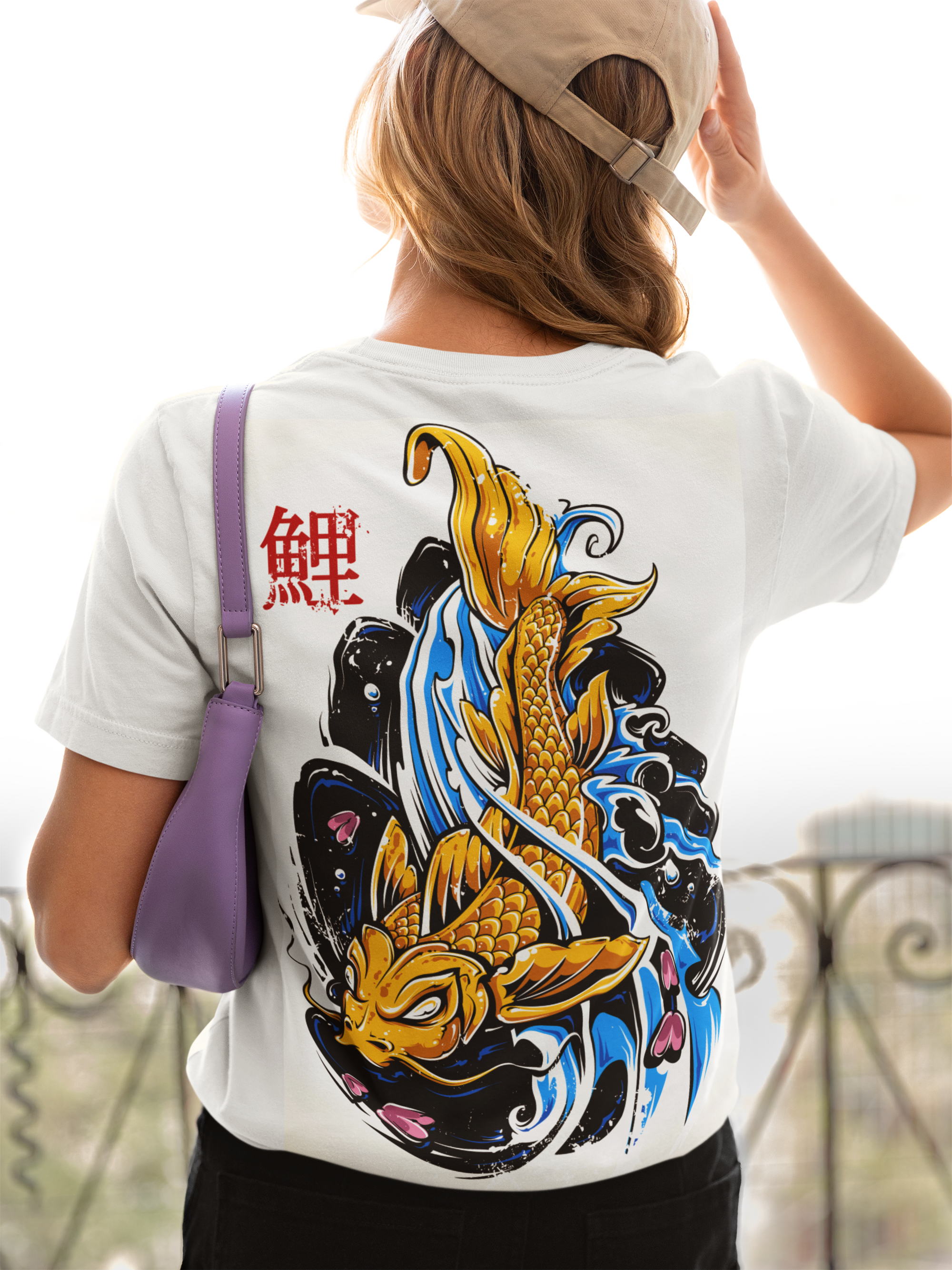 🐉KOI DRAGON WAVE Oversized T-Shirt - ThreadStyle