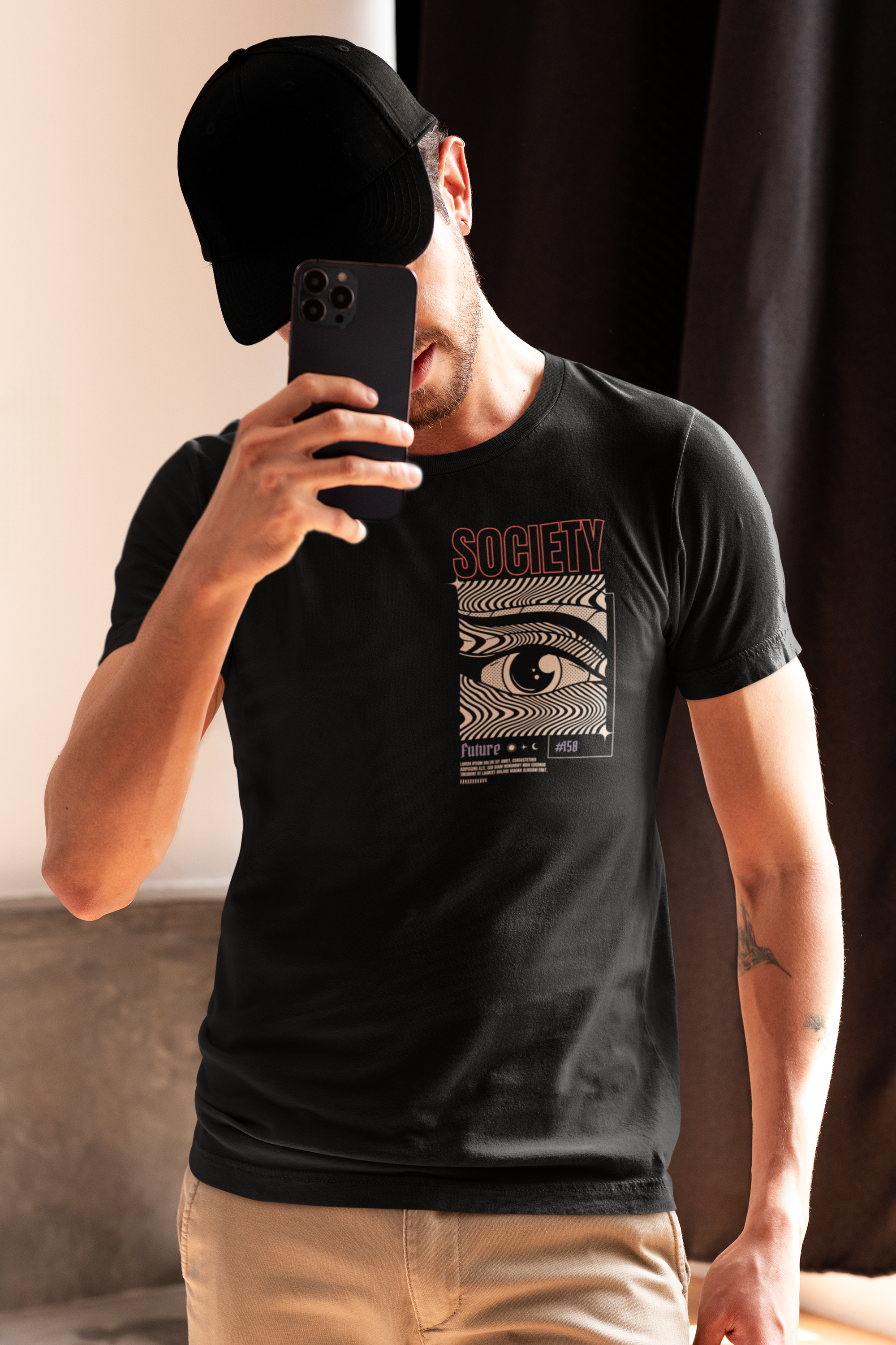Shades of Darkness – Graphic Oversized Tee - ThreadStyle