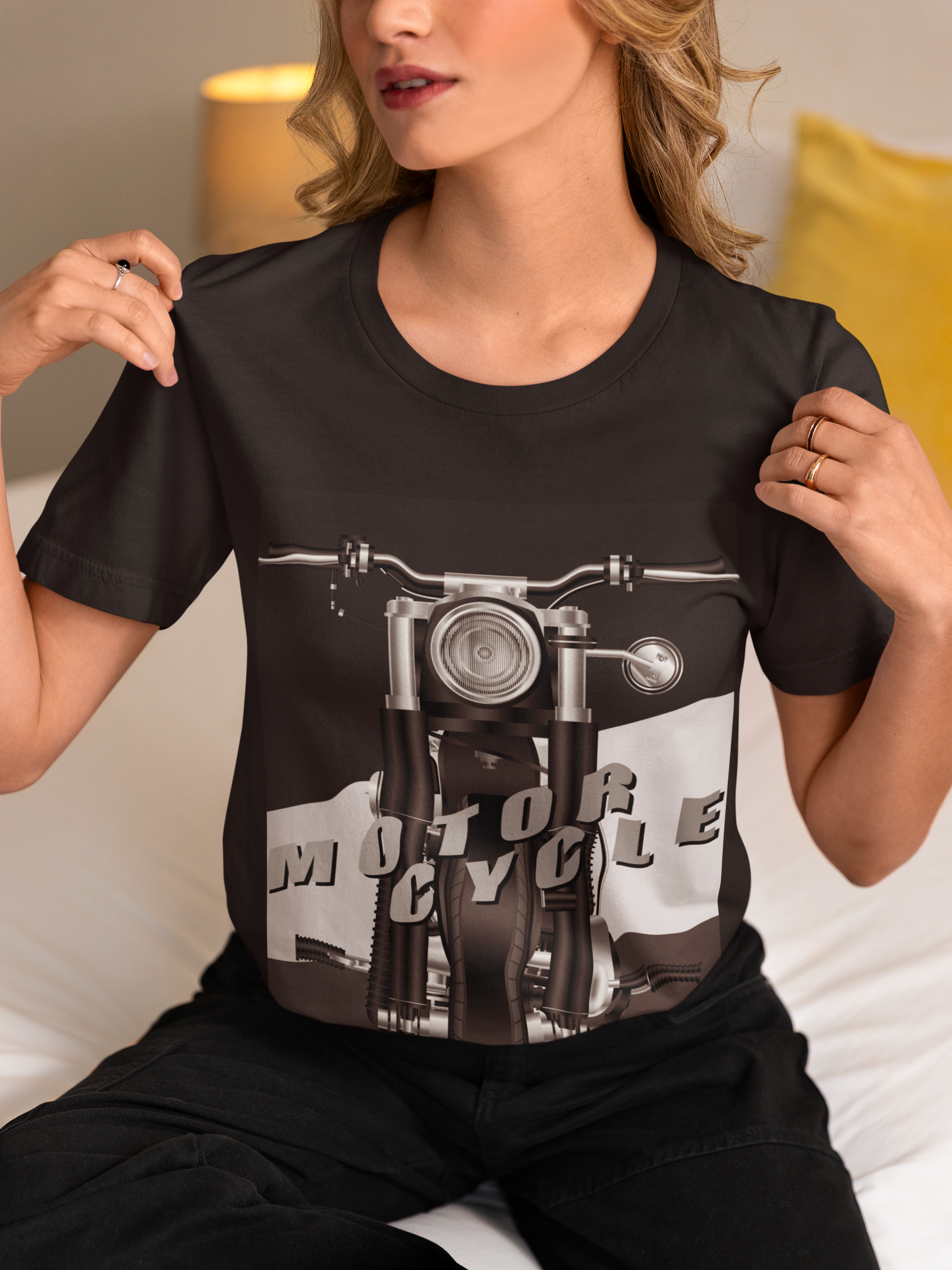 🚨 NEW DROP – “Biker Rose” Graphic Tee - ThreadStyle