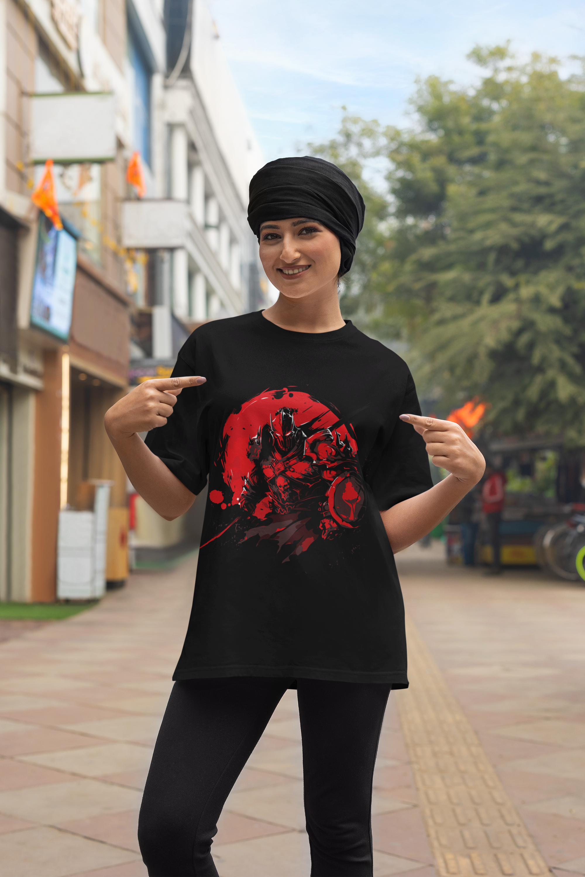 🗡️ BUSHIDO SOUL – Oversized Samurai Graphic T-Shirt - ThreadStyle