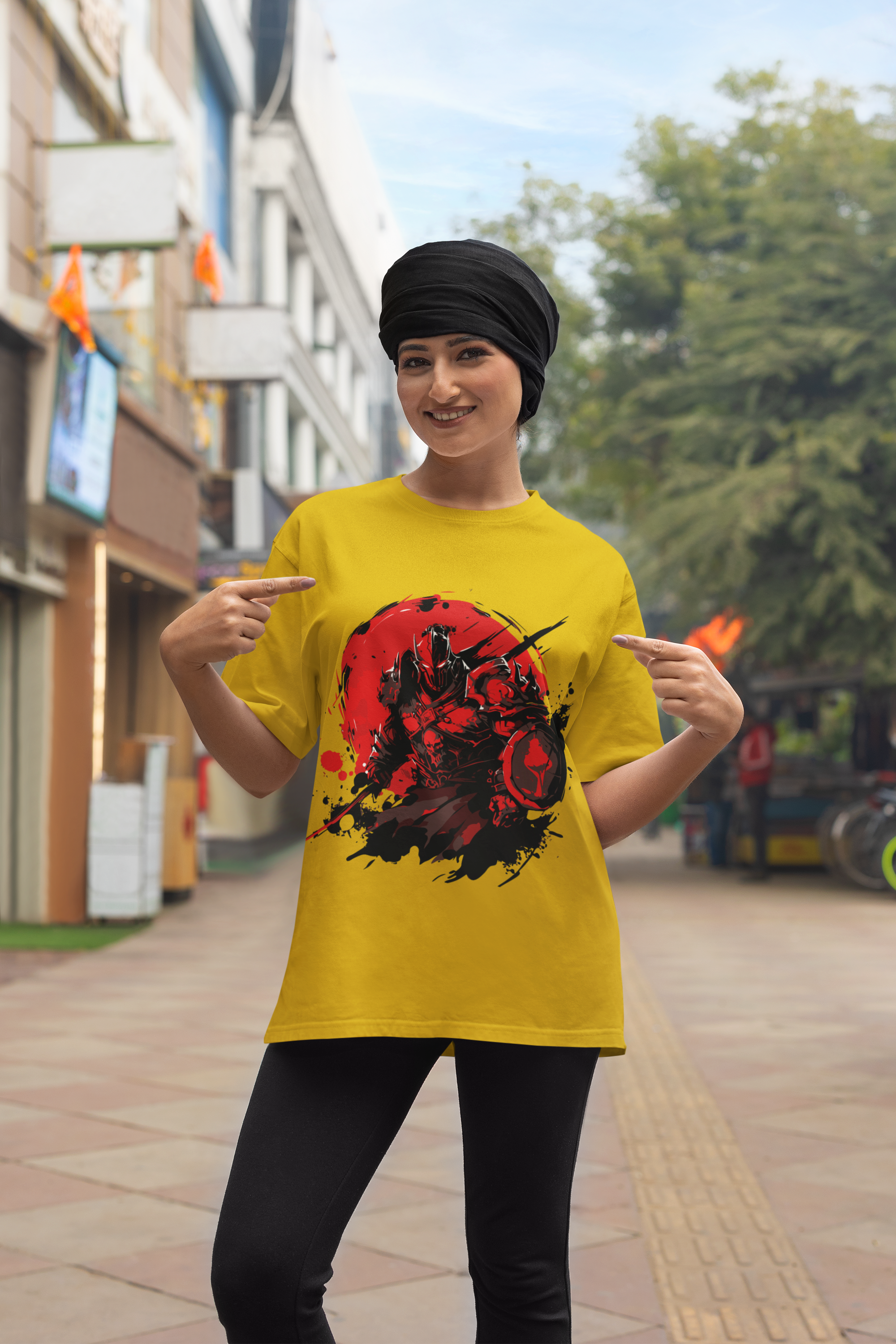 🗡️ BUSHIDO SOUL – Oversized Samurai Graphic T-Shirt - ThreadStyle