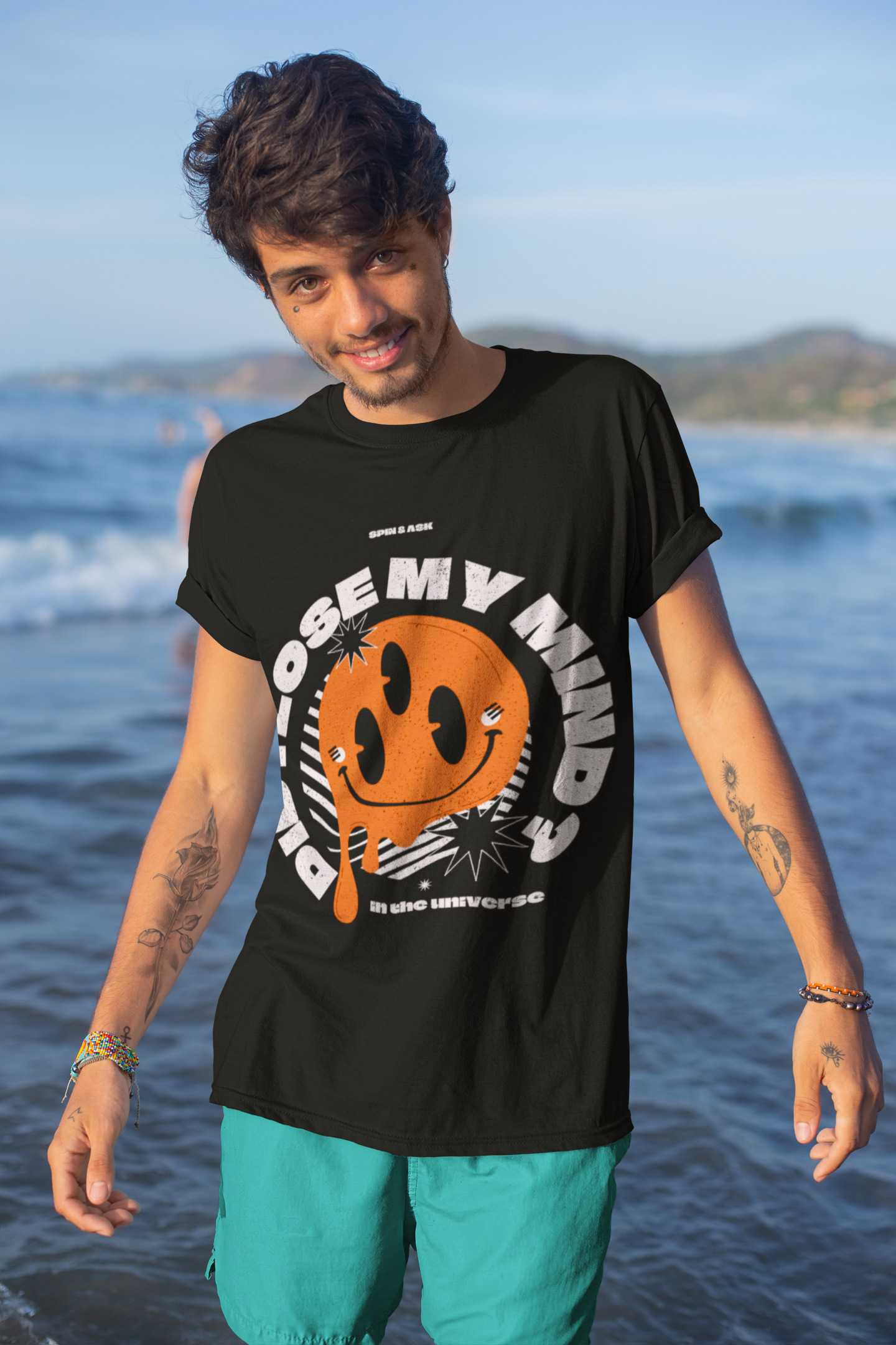 Did I Lose My Mind? – Retro Universe Oversize Drip Tee - ThreadStyle