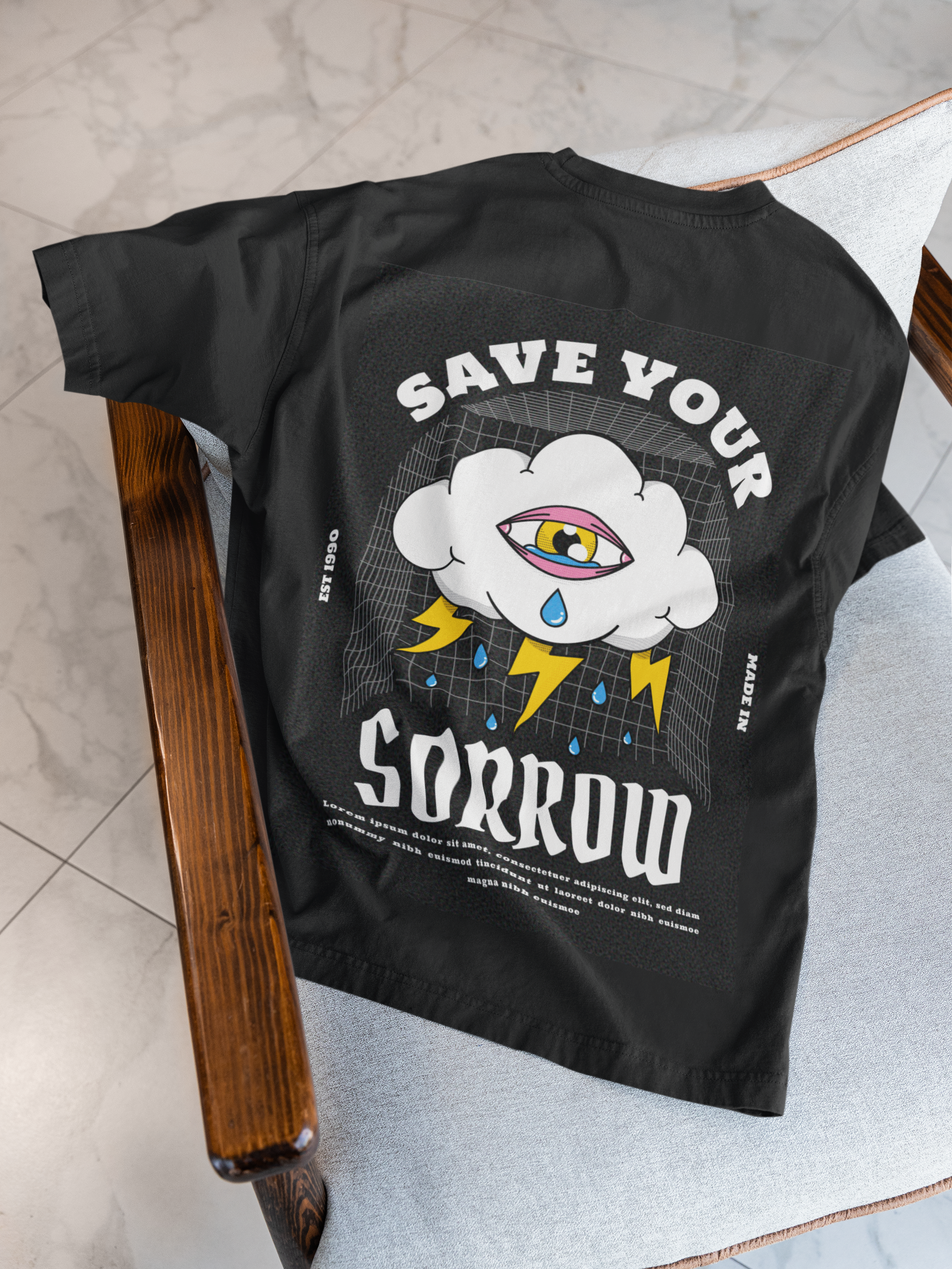 Save Your Sorrow – Oversized Statement Tee - ThreadStyle