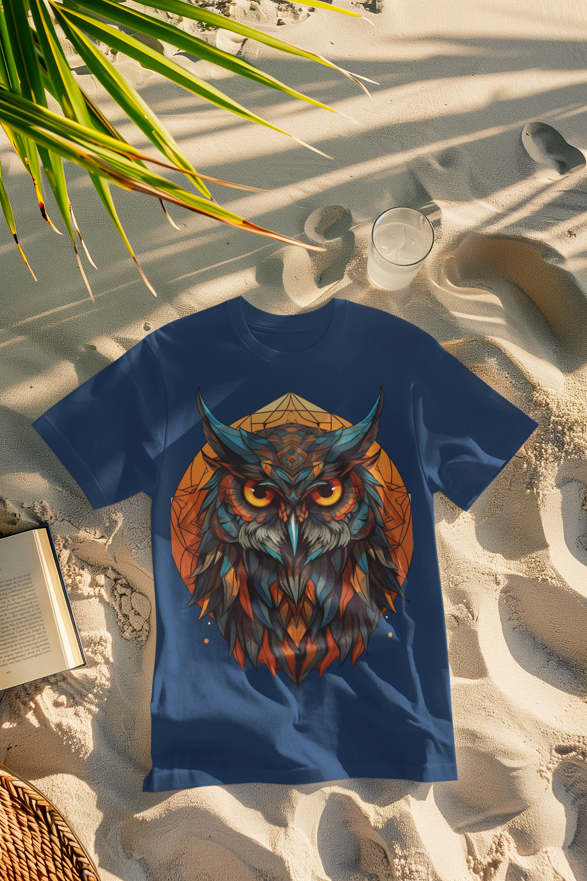 🔥 "Geometric Owl Spirit" Oversized Unisex T-Shirt