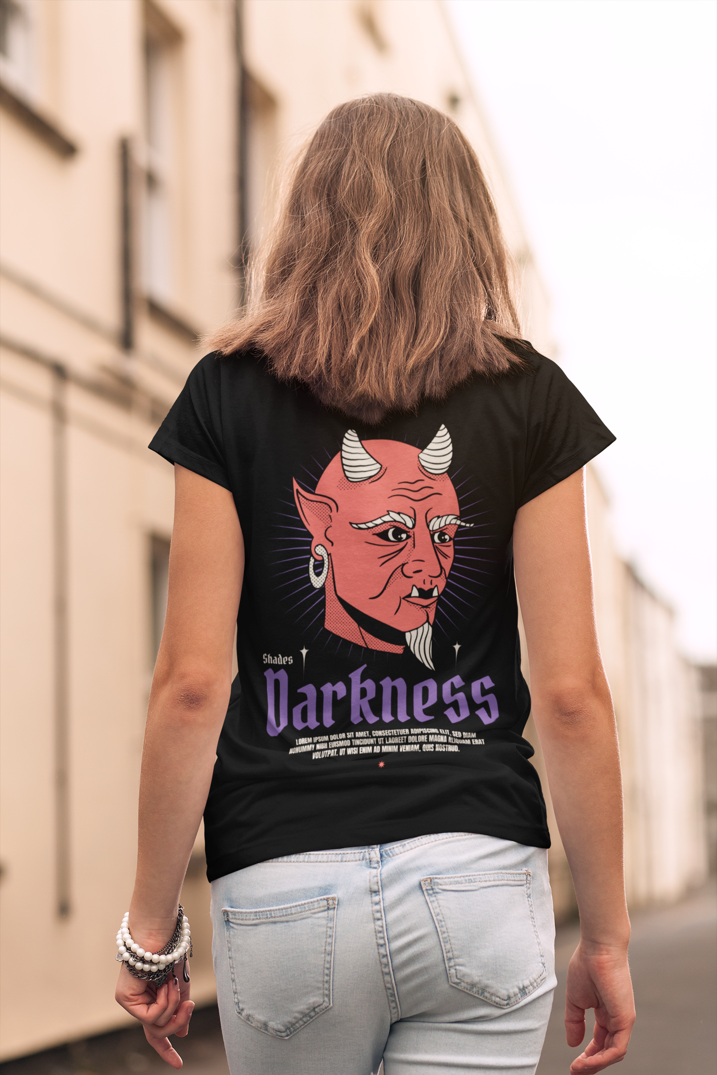 Shades of Darkness – Graphic Oversized Tee - ThreadStyle