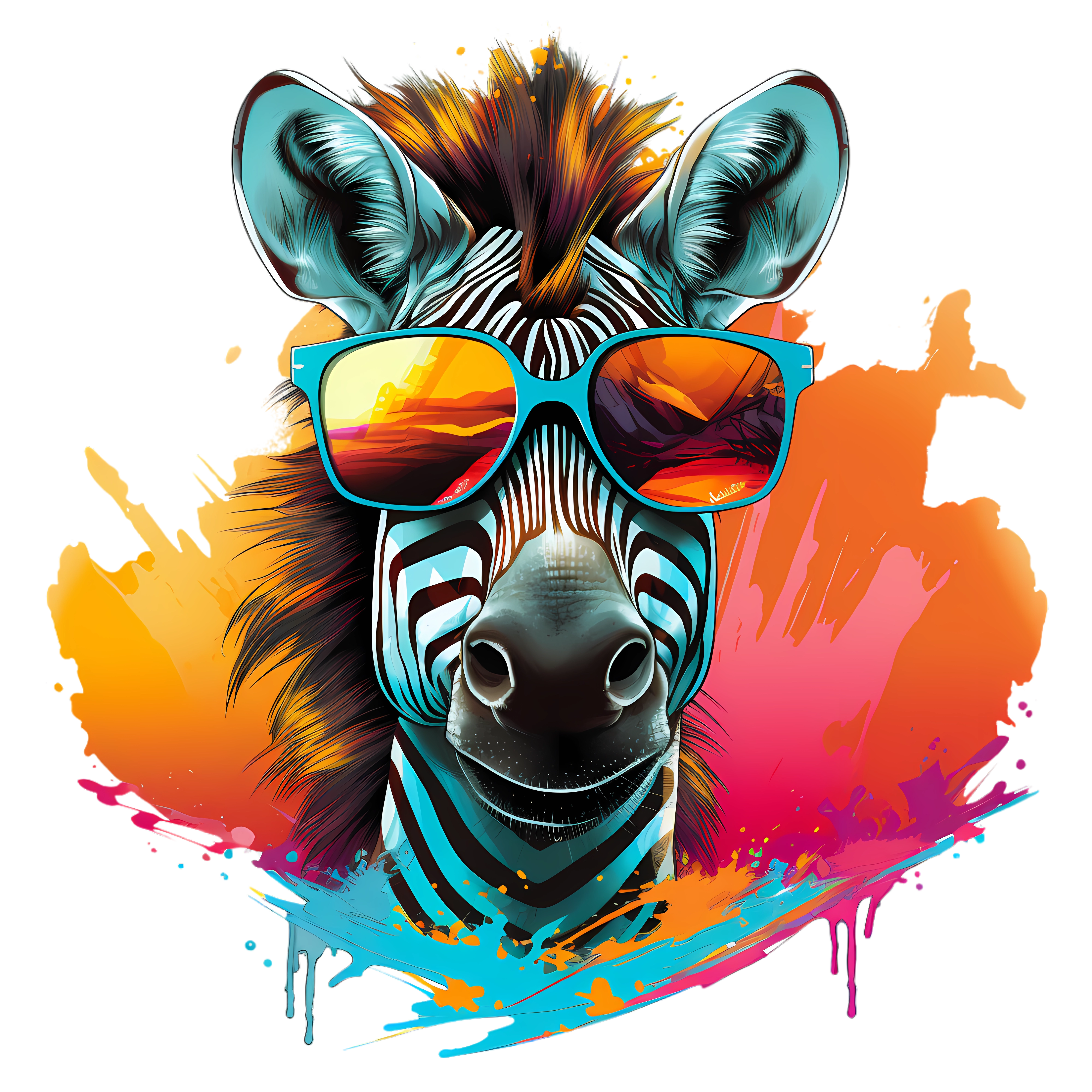 Zebra Vibes Oversized Graphic T-Shirt – Unisex - ThreadStyle