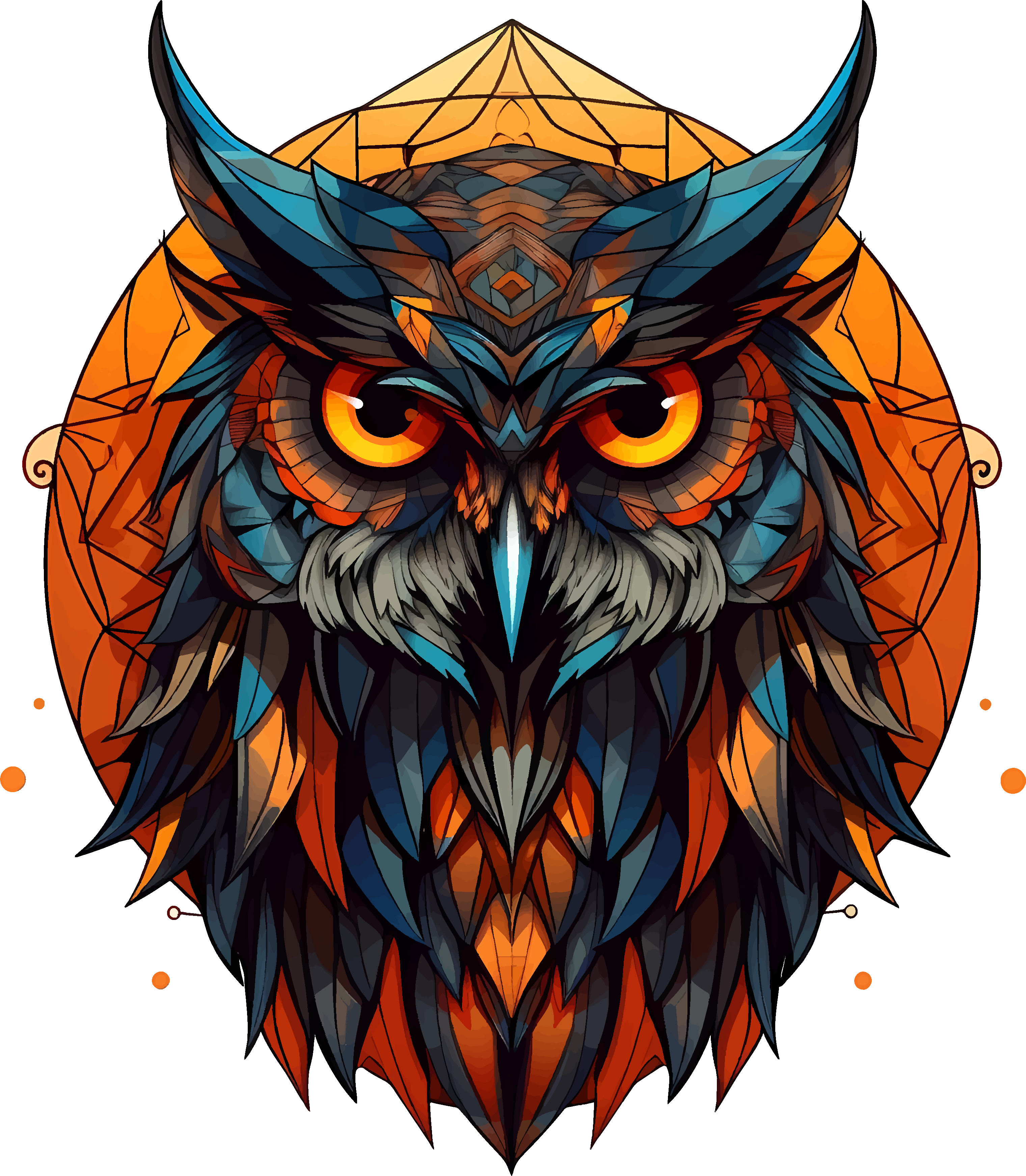 🔥 "Geometric Owl Spirit" Oversized Unisex T-Shirt