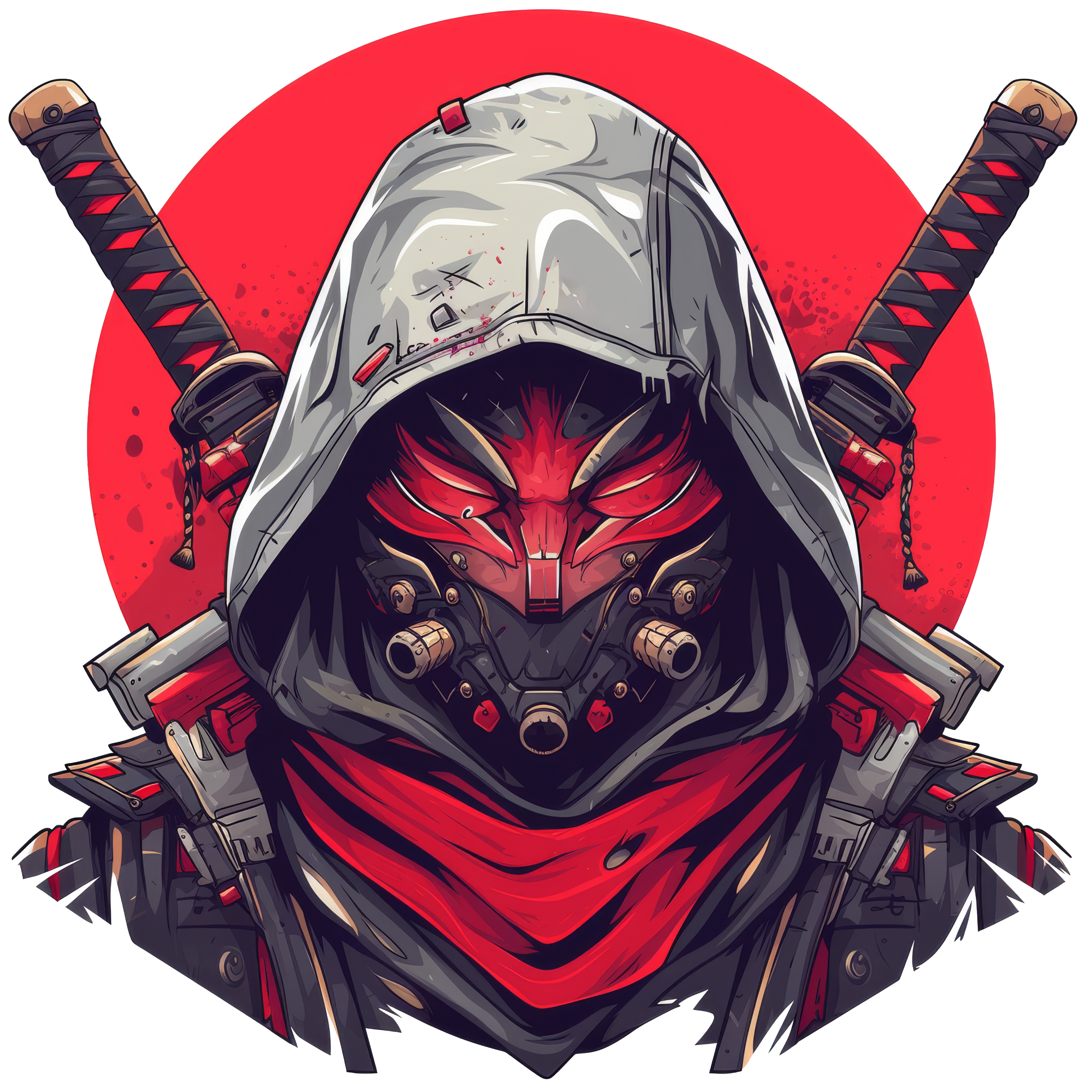 ⚔️ SHADOW RONIN – Oversized Samurai Graphic T-Shirt - ThreadStyle
